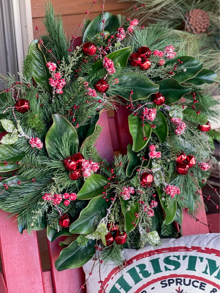 Merry Frosted Berry Wreath
