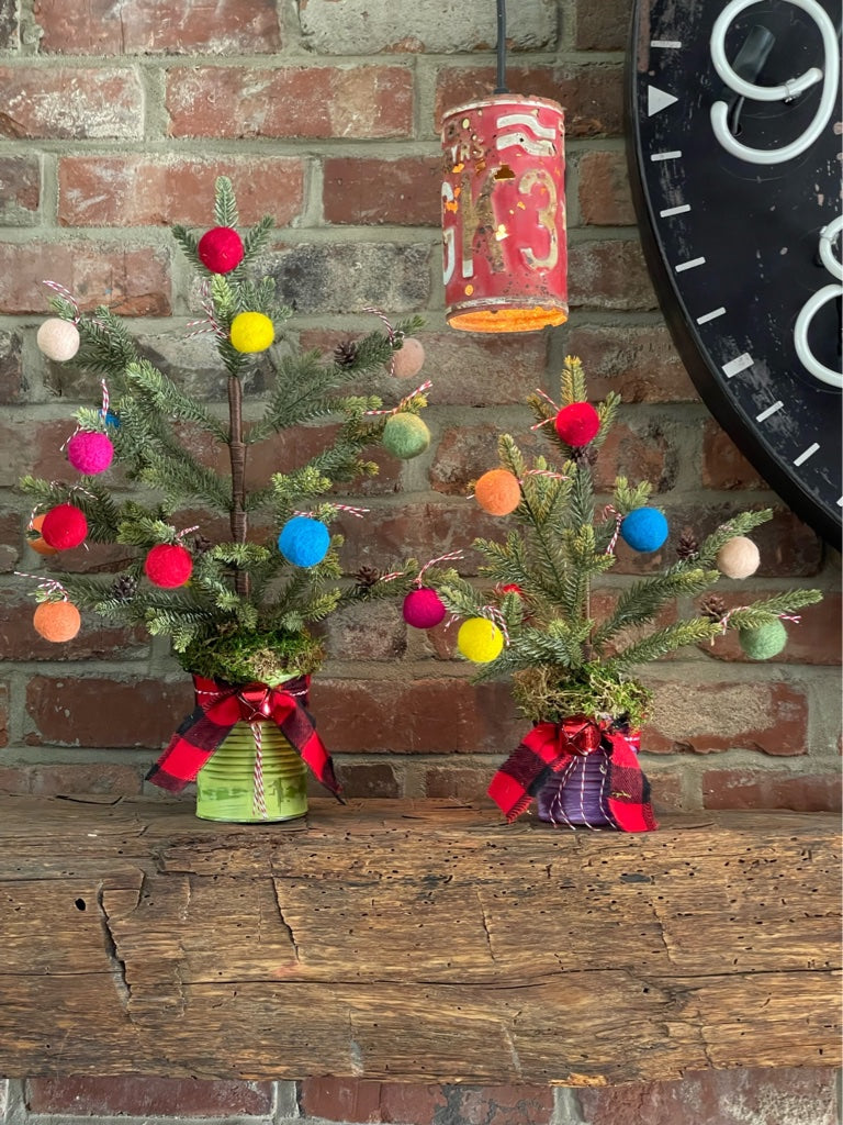 Short Charlie Brown Table Top Tree in Green