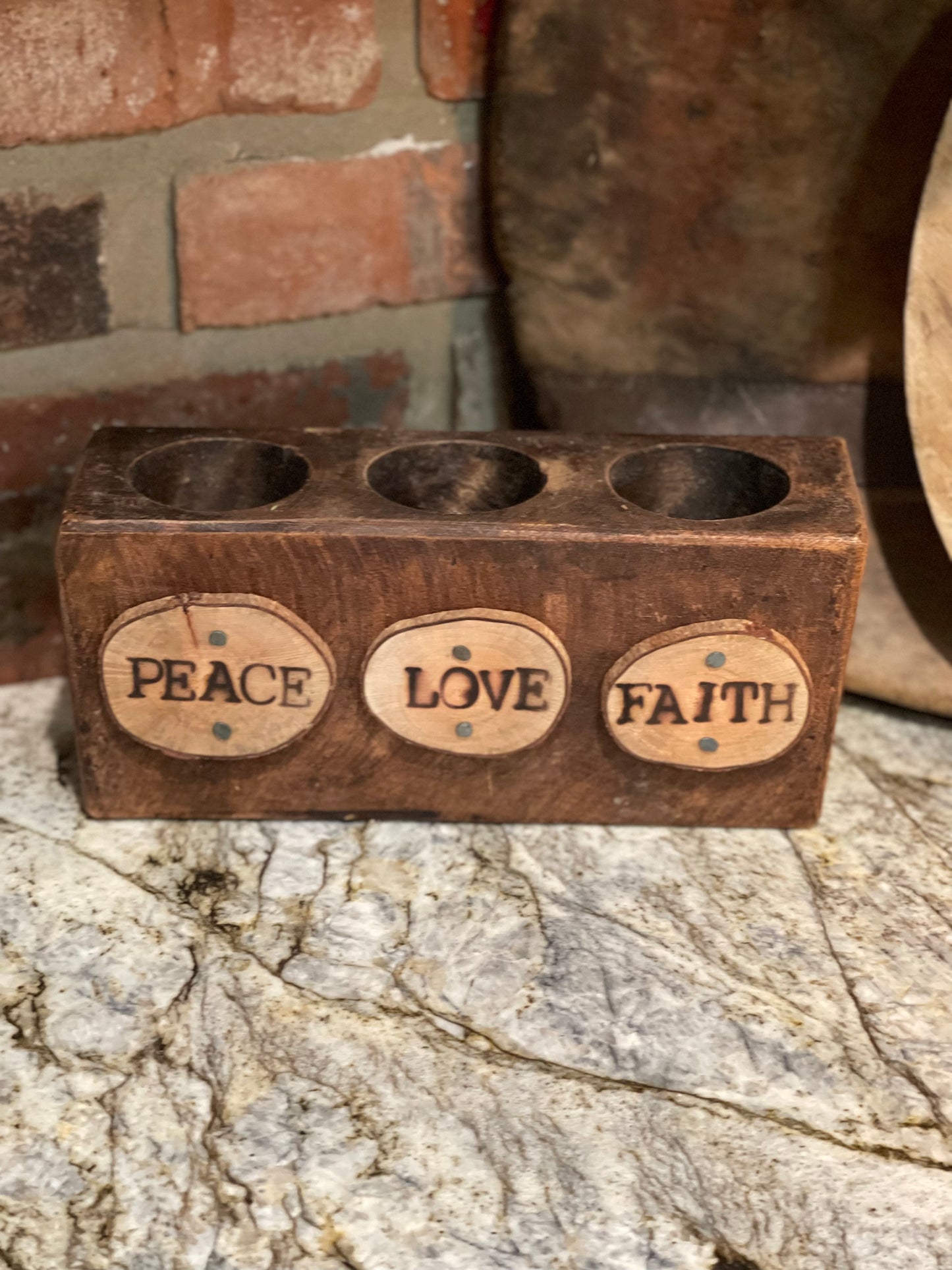 Peace - Love - Faith Reproduction Sugar Mold